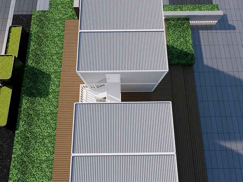 8-Container Farm Stay with 12 Rooms