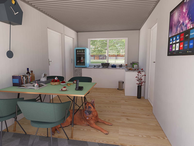54 m² Container Home with Kitchen and Bathroom