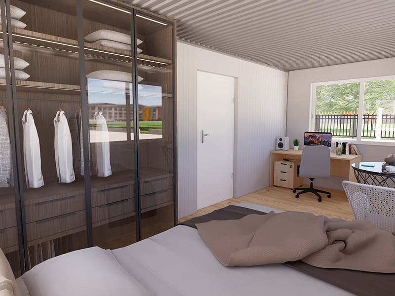 54 m² Container Home with Kitchen and Bathroom