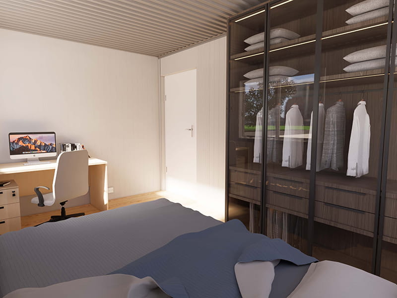 54 m² Container Home with Kitchen and Bathroom