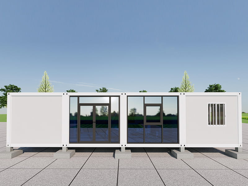 2-Bedroom, 2-Bathroom Container Home with Privacy Glass