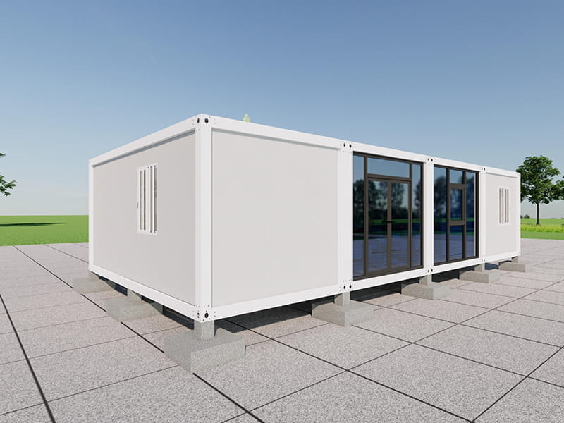 2-Bedroom, 2-Bathroom Container Home with Privacy Glass