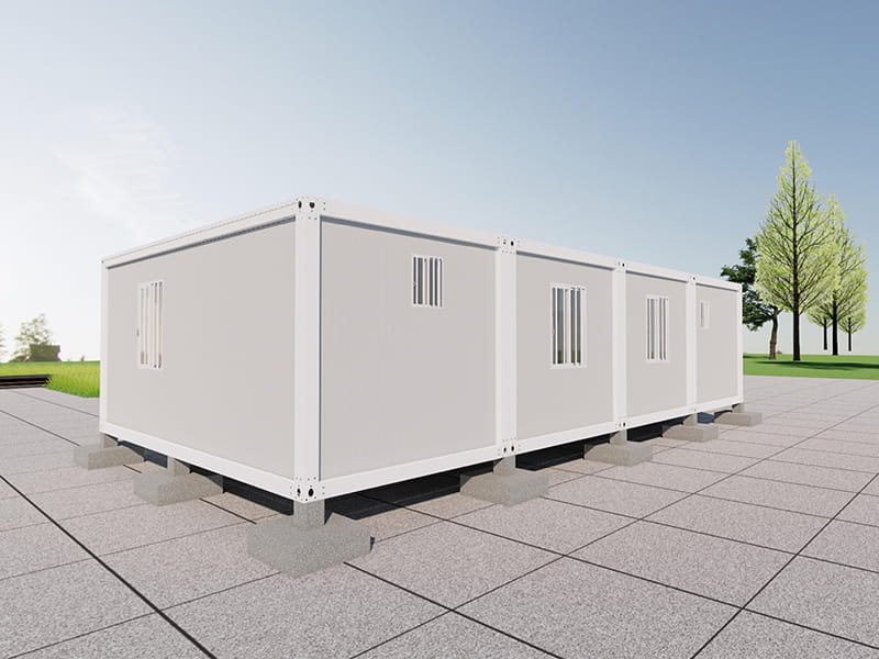 2-Bedroom, 2-Bathroom Container Home with Privacy Glass