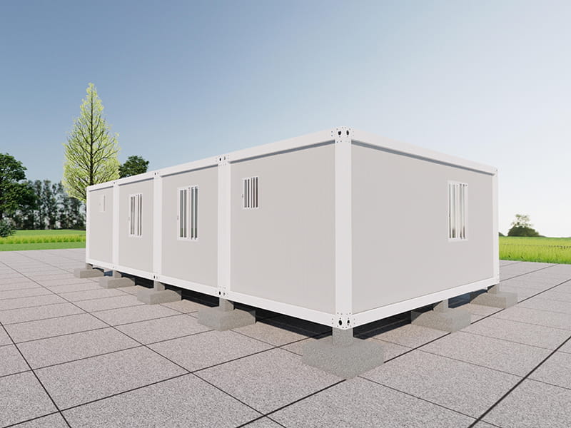 2-Bedroom, 2-Bathroom Container Home with Privacy Glass