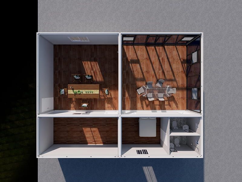 108 m² Six-Container Reception Lounge