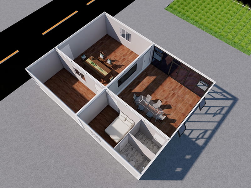 108 m² Six-Container Reception Lounge