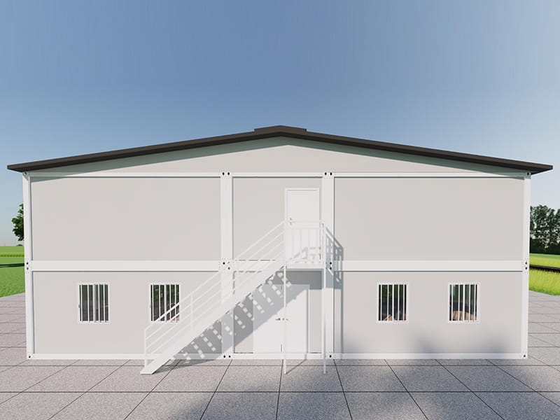 Two-Storey Container Dormitory Building with Canteen