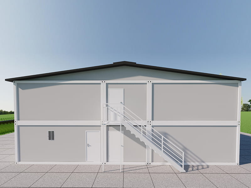 Two-Storey Container Dormitory Building with Canteen