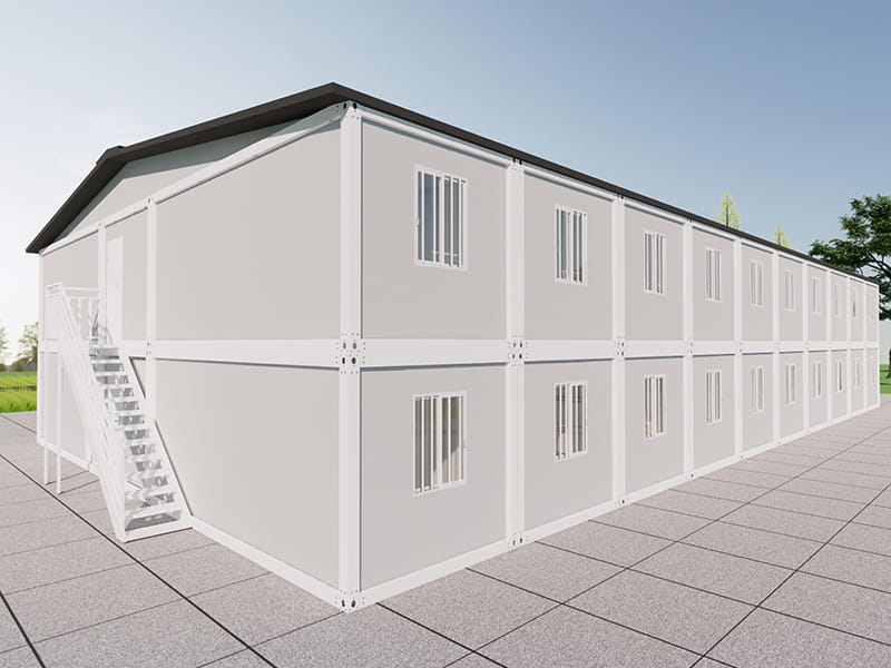 Two-Storey Container Dormitory Building with Canteen
