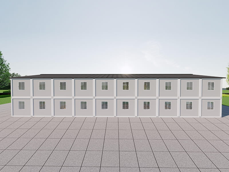 Two-Storey Container Dormitory Building with Canteen