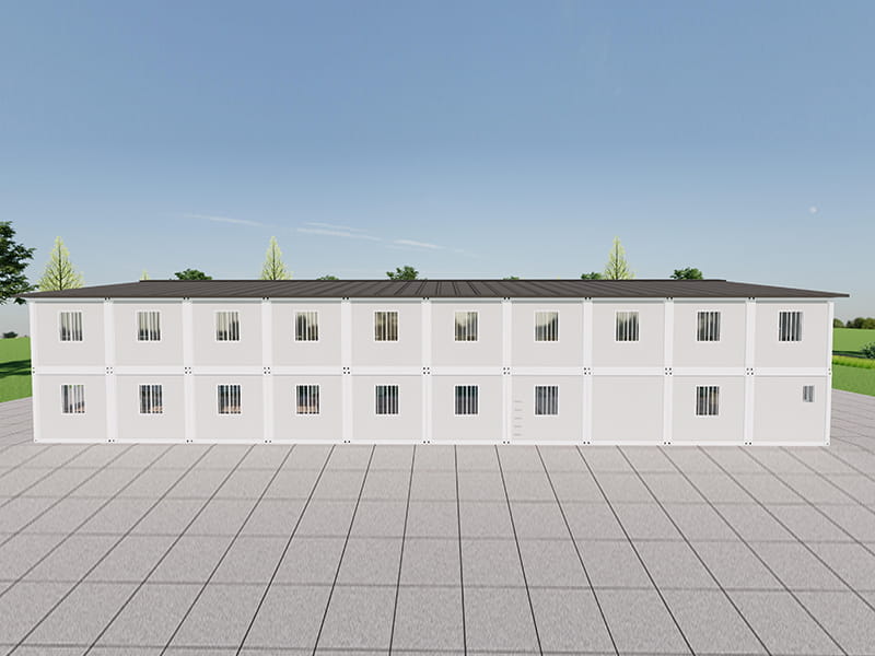 Two-Storey Container Dormitory Building with Canteen
